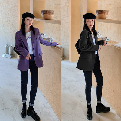 Fried Street Small Suit 2022 Spring and Autumn Draping Korean Style Elegant Casual Suit Jacket