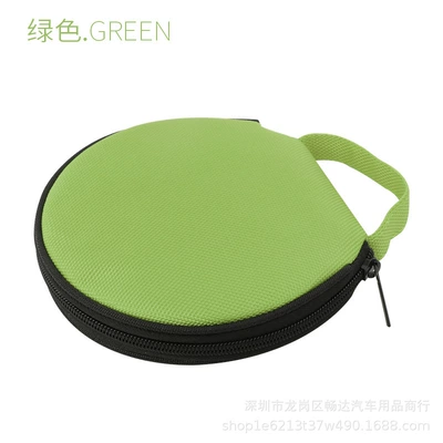 Multimediya və saxlama aksesuarları – Car Dual-Use Round Disc Bag - green