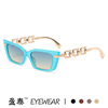 Sunglasses, trend chain, 2023 collection, city style, European style, cat's eye, wholesale