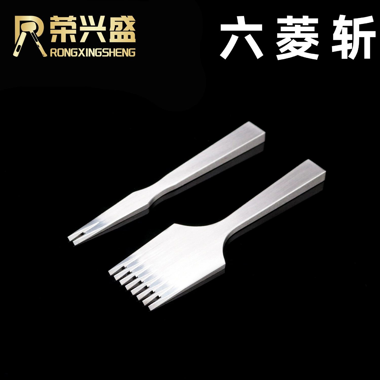 Кожаный перфоратор Инструмент Slant Flat Chop Six Ling Chop Ручной кожаный перфоратор Инструмент оптом