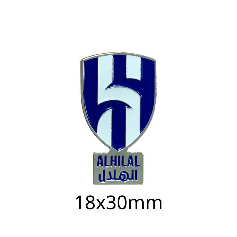 Insignias metálicas transfronterizas, pegatinas para teléfonos móviles, broches, Copa Mundial, Liga de Campeones, club de fútbol, insignias del Real Madrid, insignias del Liverpool al por mayor