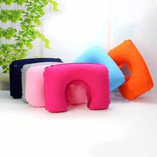 Travel Three-Piece Set for Airplanes: Inflatable U-Shaped Pillow, Convenient Foldable Neck Support Pillow, and Sleep Eye Mask