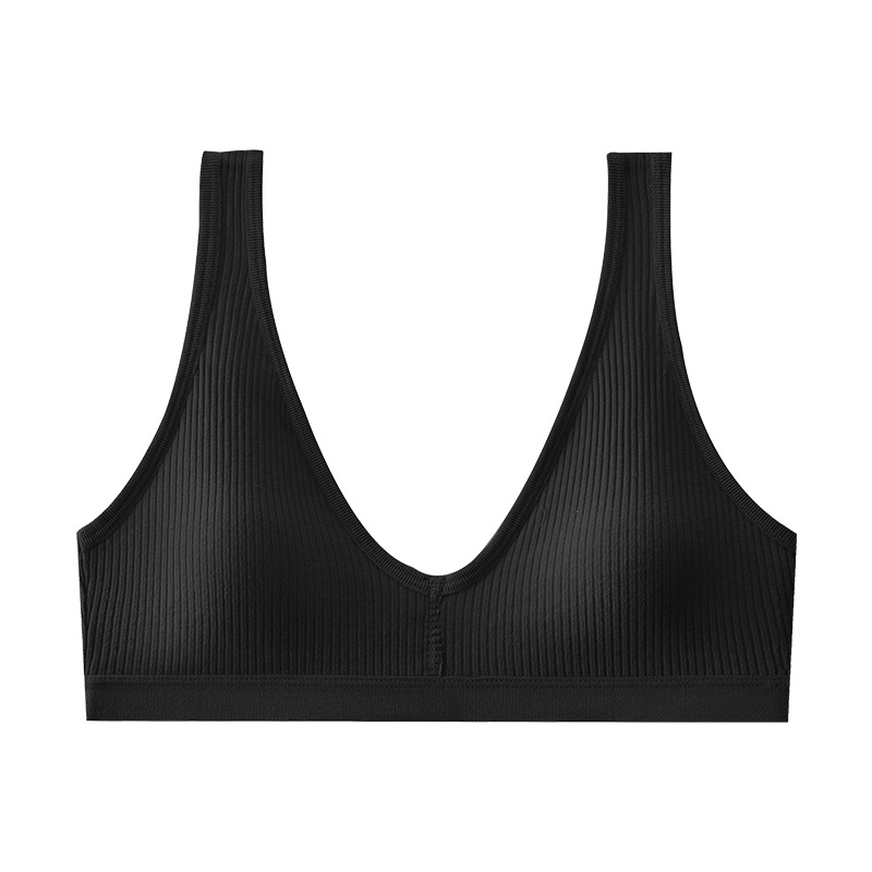 Transfronterizos belleza de espalda ropa interior damas de estilo deportivo ropa interior antichoque pecho pequeño se reúne sin anillo de acero anti-caída sostén para mujeres