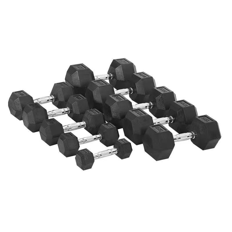 Mancuerna hombres Fitness equipo para el hogar hervidor hembra campana brazo entrenamiento muscular un par de hexagonal recubierto de goma Yaling traje dormitorio estudiante image 6