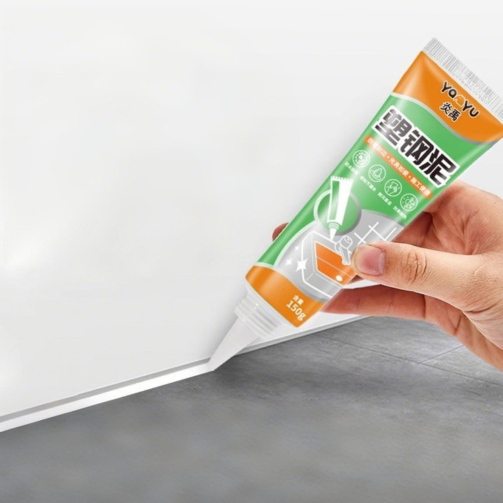 塑钢泥白色防霉防水封边密封胶陶瓷胶厨房浴室马桶水槽缝隙密封胶