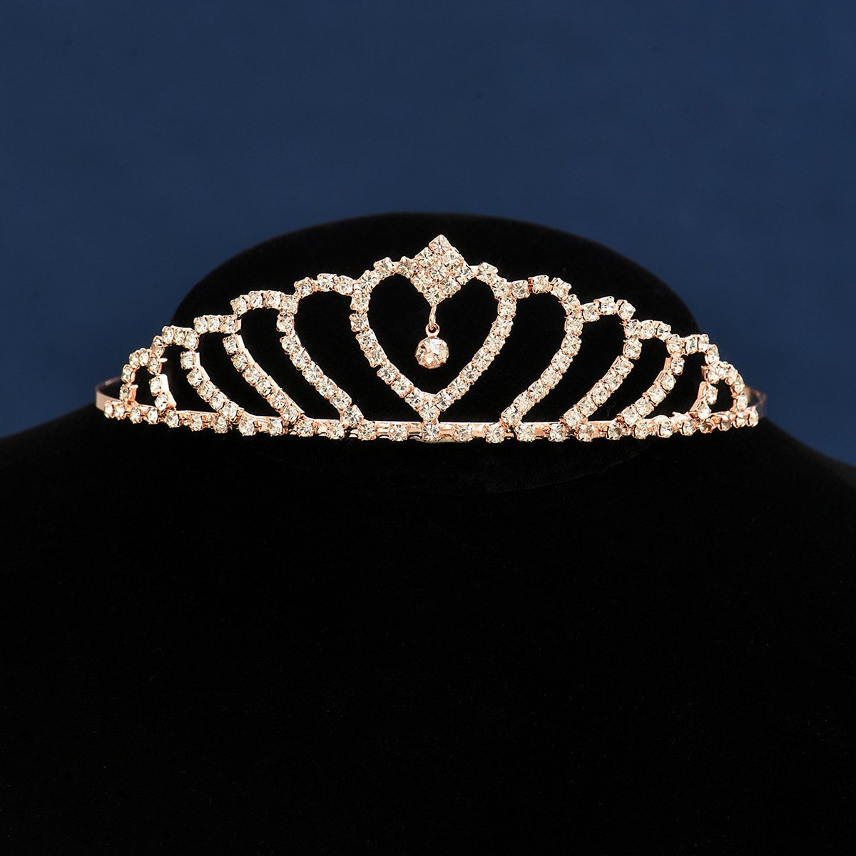 Clásico amor coronada princesa diamante joyas para el cabello joyas para el cabello damas joyas de boda joyas para el cabello