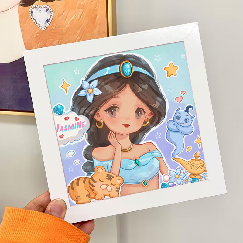 Nuevo dibujo de diamante infantil de labu diy pegatinas de diamante con marcos de fotos hechas a mano diy puzzle pegatinas de mampostería image 184