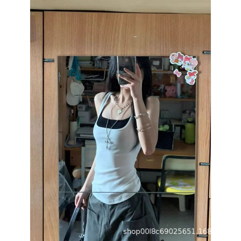 American Hot Girl's Chest Wrap + Small Camisole Women's Summer 2025 New Style Inner and Outer Sleeveless Top Two-Piece Set