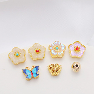 18K������Ƕ������껨������ͺ��������diy�ֹ��Ʒ���