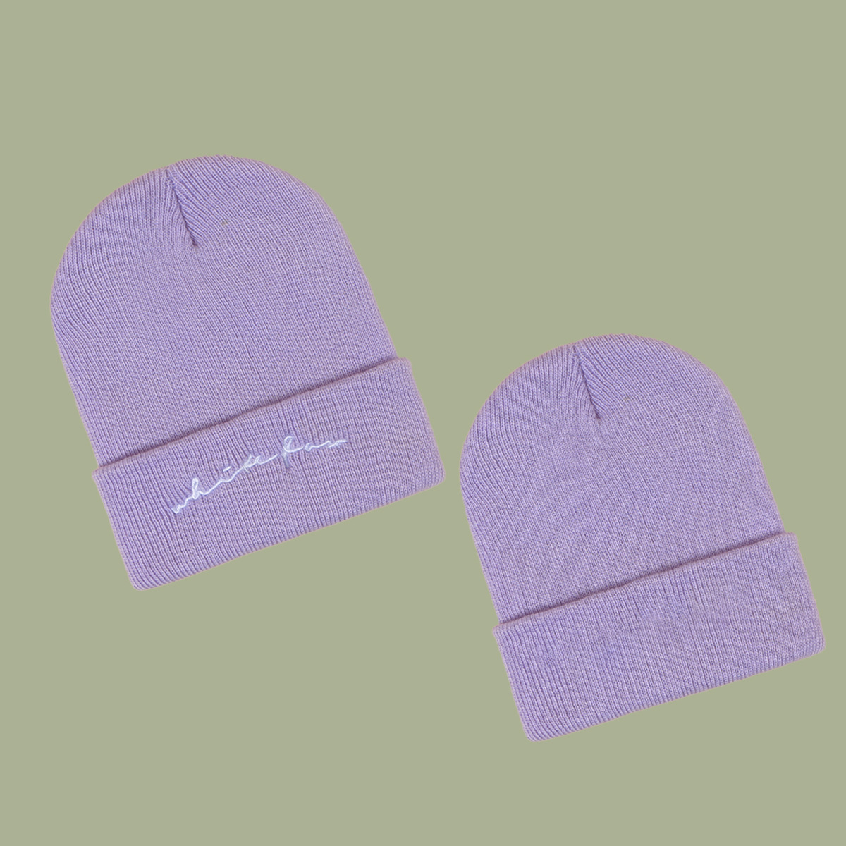 Korean Style Simple Letter Woolen Knitted Hat display picture 4