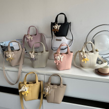 一件代发手拎菜篮子包2025春夏新款单肩女包百搭斜挎水桶包批发