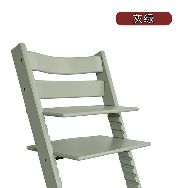 子供用成長椅子、ブナ材ベビーチェア、無垢材多機能調節可能な食事椅子セット、ベビーダイニングチェア、学習椅子