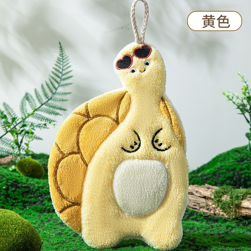 アニメの新しい台所でタオルを拭くのがかわいい浴室の家庭用吸水タオルを厚くして、毛を落とさない雑巾代発|undefined