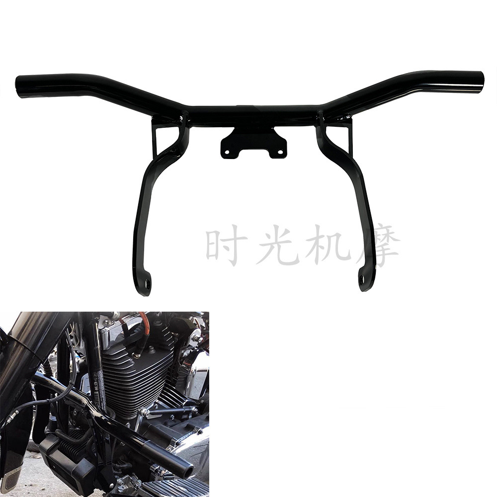 Harley Glider One-word Front Bumper Two-character Rear Guard Double Light Road Street Glide Road King Bumper