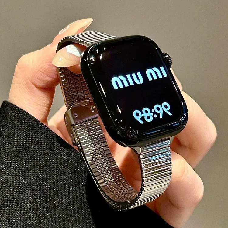 Подходит для ремешка Apple Watch iWatchs 10 поколения металл AppleWatch9 высокий класс s8 нержавеющая сталь цепной тип