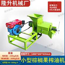 食用棕榈果油压榨机 中小型棕榈果榨油机 柴电两用产量350-500Kg