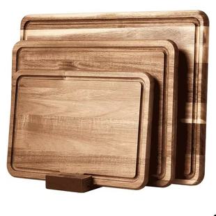 Creative Acacia Wood Cutting Board Set Kitchen Wooden Vegetable and Fruit Cutting Board Household Solid Wood Bread Deli Tray
