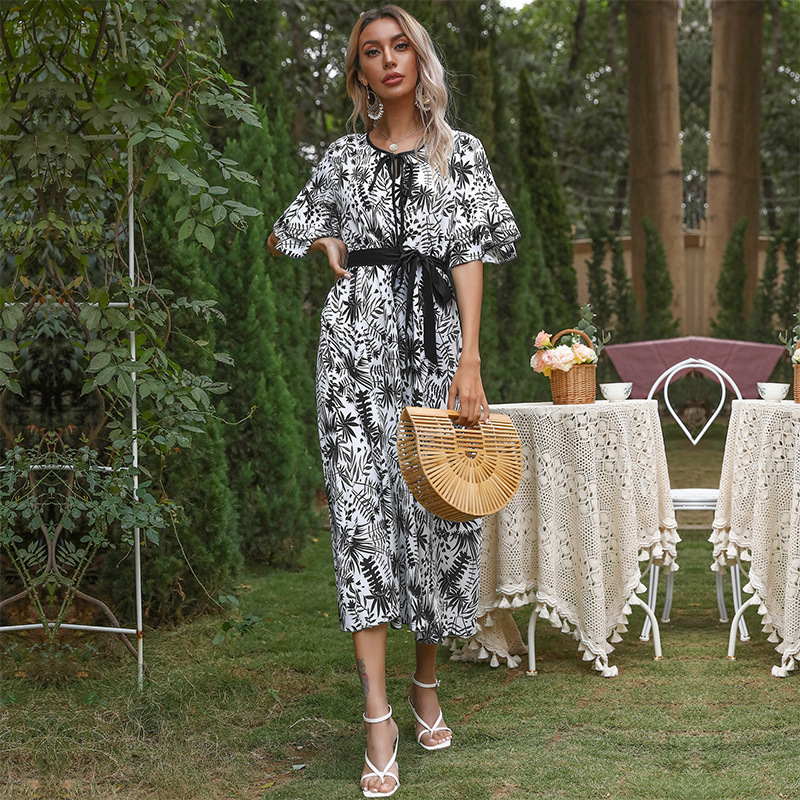 summer retro elegant fashionable dress