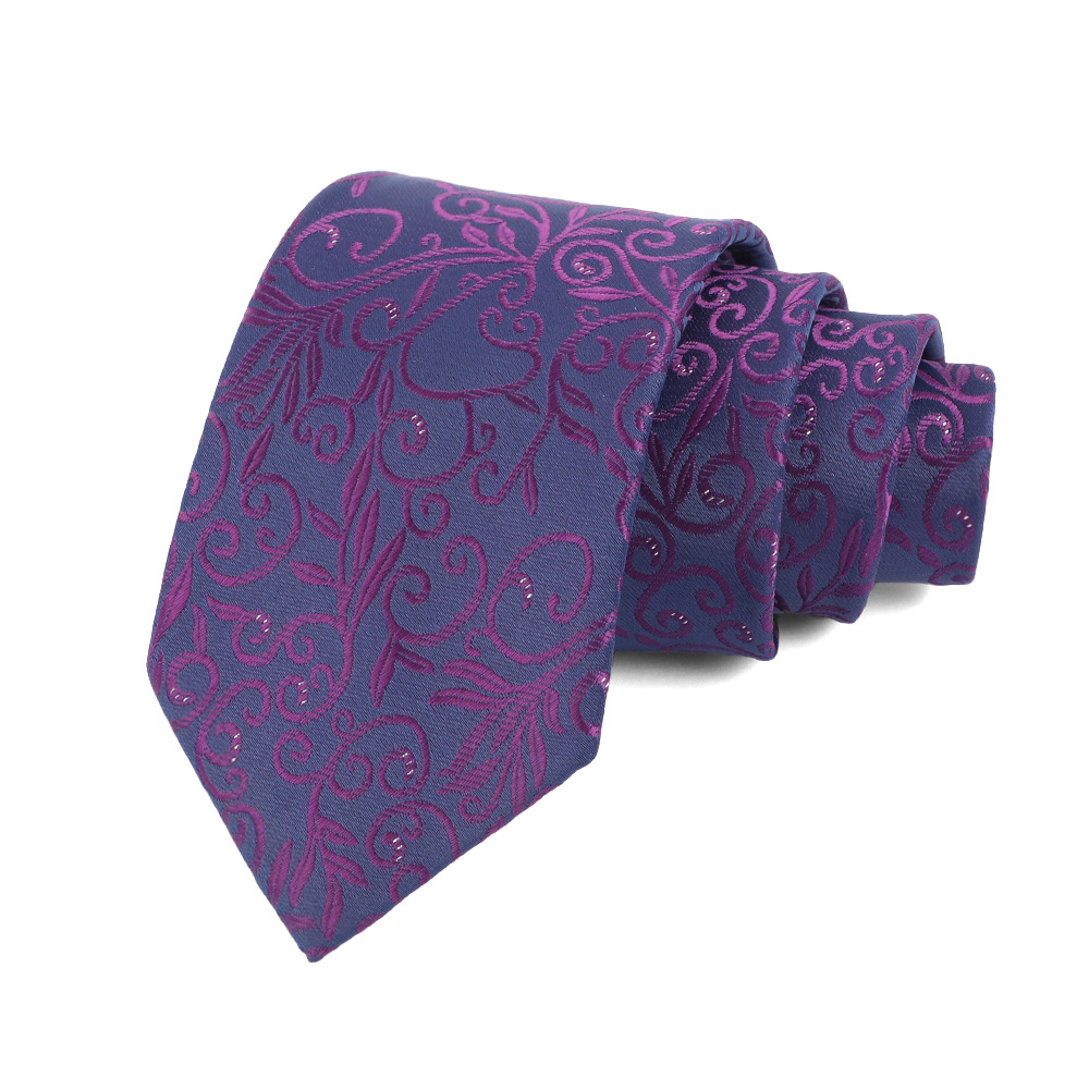 Corbata de hombre 8cm para hombre, bordado jacquard de alta calidad para hombre, corbata de negocios, corbata de seda de poliéster, fábrica al por mayor