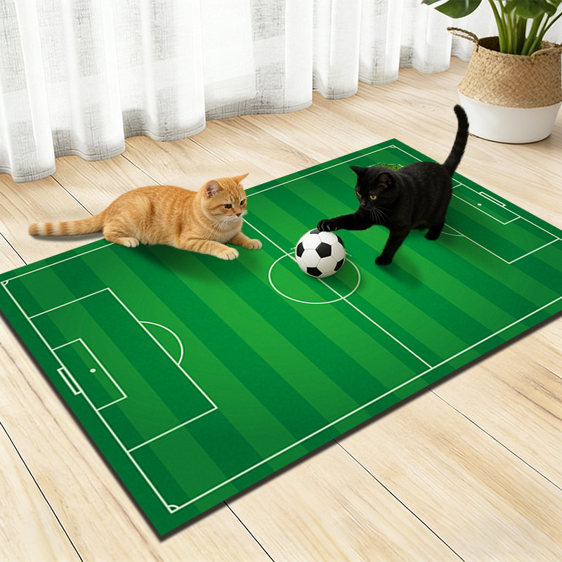 Transfronterizos TEMU camas de paja alga barro estera de campo de fútbol dormitorio para mascotas de juego estera de cabello resistente a la suciedad fácil de cuidar estera de pies