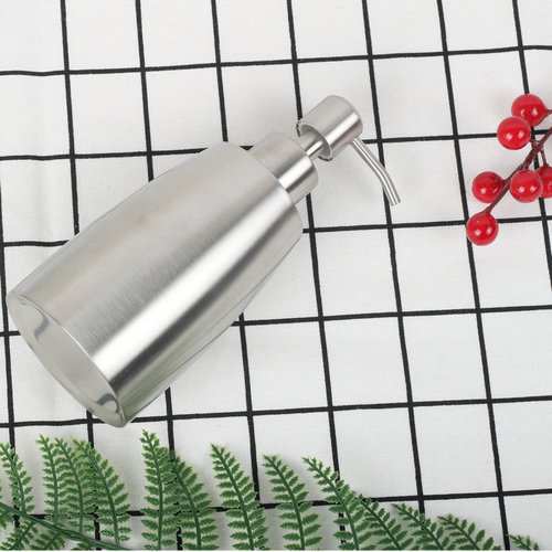 Football type 304 stainless steel soap dispenser conical hand sanitizer bottle 350ml400ml customizable logo