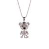 Birthday charm, mascot, trend cartoon necklace stainless steel, movable pendant, Chinese horoscope, tiger
