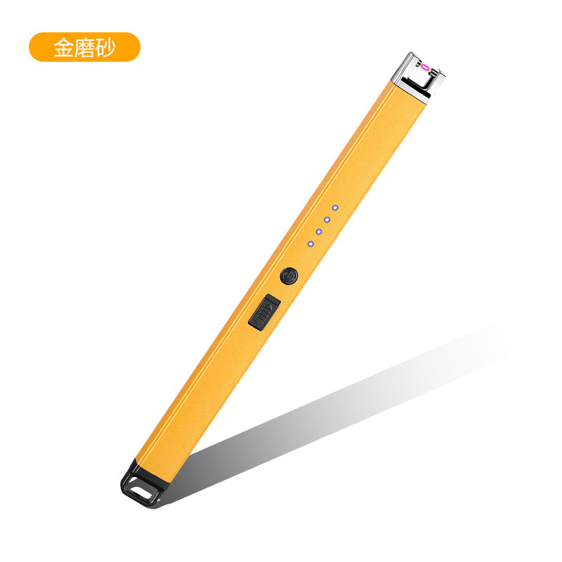 [Gold Matte] Electronic Pulse Ignition ☆ Free Charging Cable