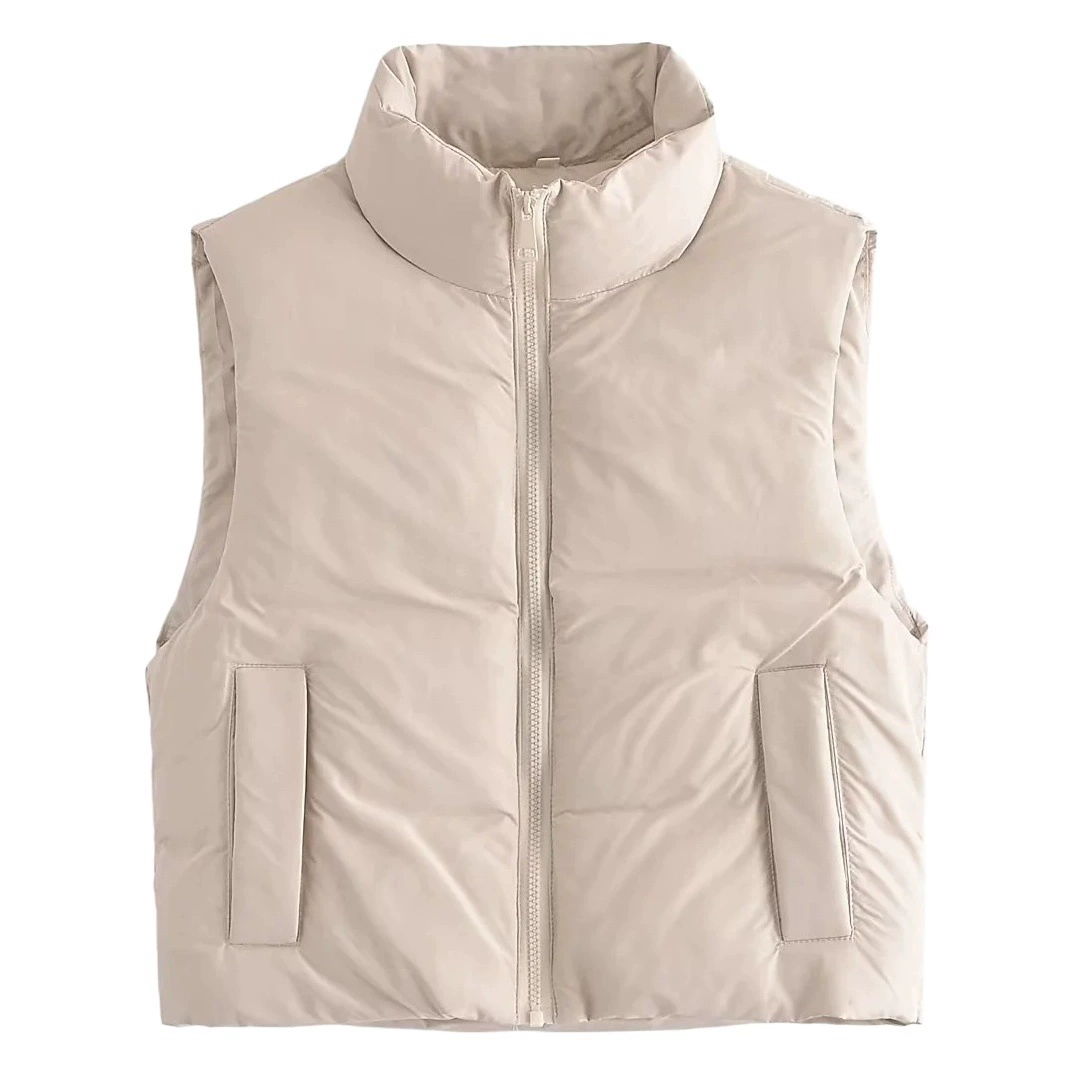 Amazon 2023 Весна и осень Европейский и американский трансграничный женский жилет уличной моды Повседневная куртка с хлопковой подкладкой Жилет 8GS64398