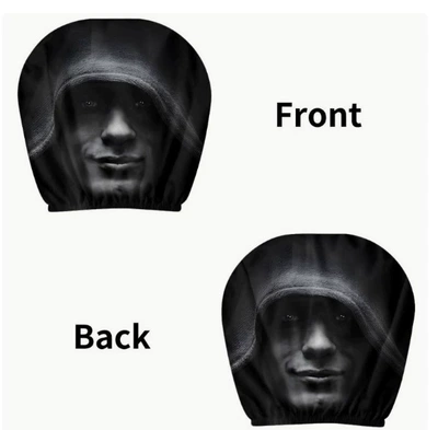 Universal seat cover: behalf of customers, car seat cover - scary-man-wearing-a-hat-double-sided-printing-1-piece