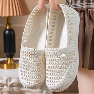 Women's hollow-out breathable thick-soled soft-soled nurse shoes for summer casual beach closed toe sandals for women