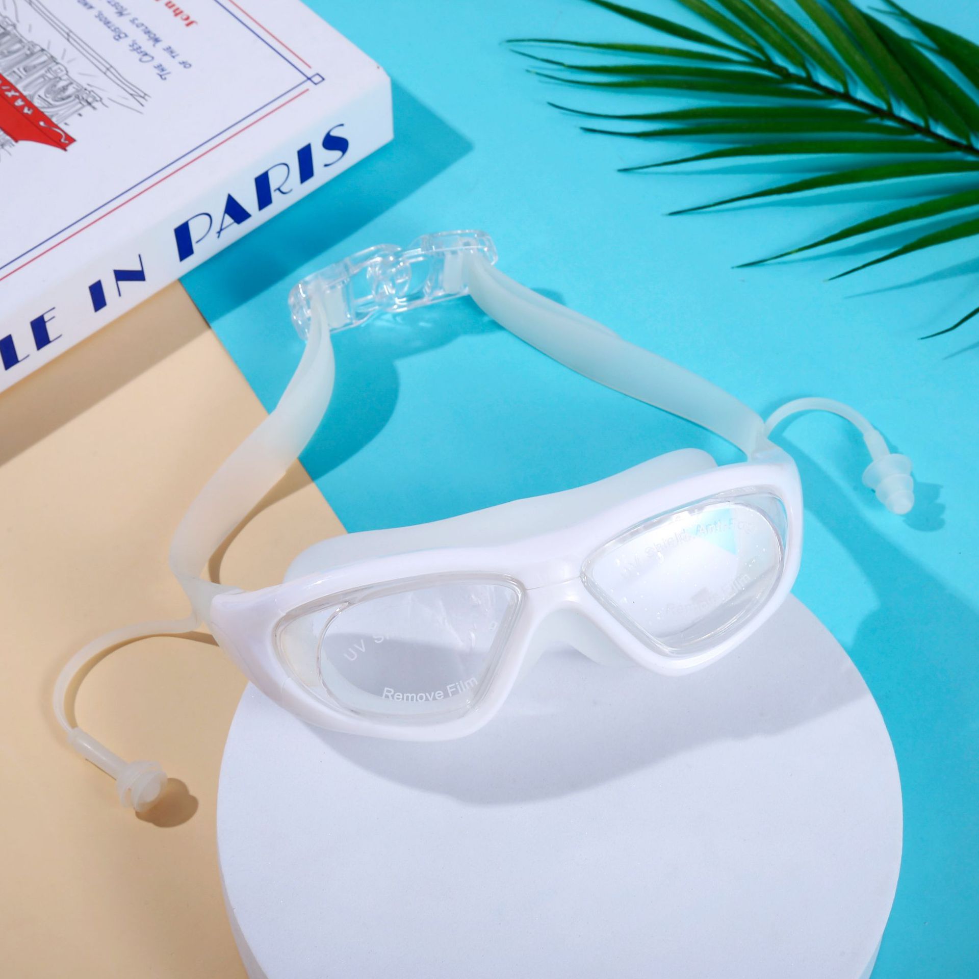 Gafas de Natación Profesionales para Adulto de PC, Antivaho, Impermeables y HD