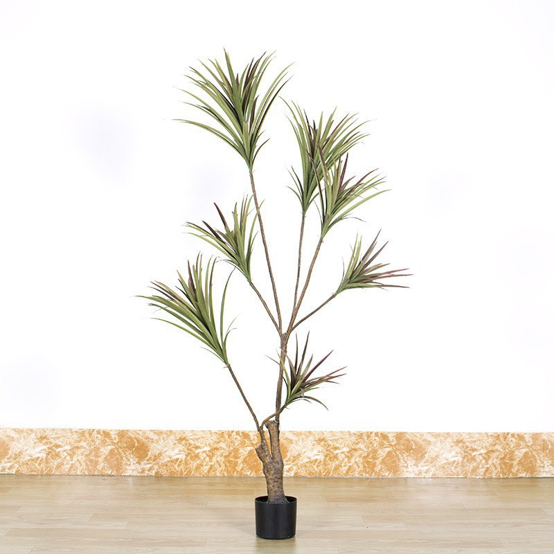 Escenografía de estilo nórdico Simulación de plantas verdes Plantas en macetas Centro comercial Simulación de decoración suave Plantas verdes falsas