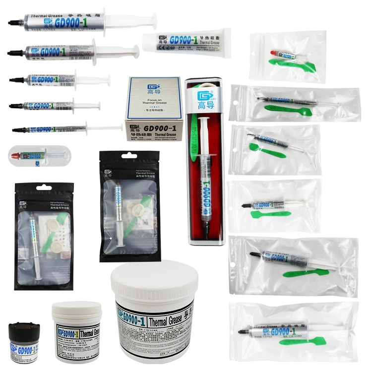 Высокая проводимость GD900-1 серый теплопроводящий силиконовый CPU/GPU охлаждающий силиконовый крем игольчатый шланг жесткая трубка флакон консервированный