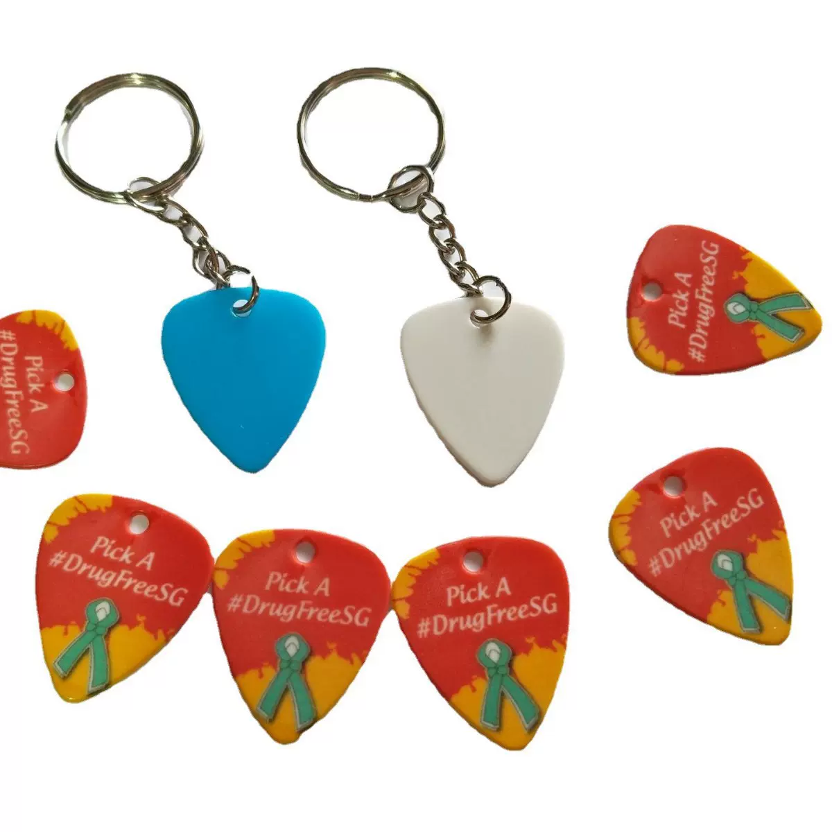 定制吉他配件拨弦片赛璐璐吉他拨片钥匙扣定制拨片钥匙扣