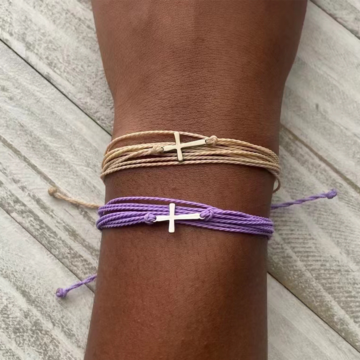 304 Stainless Steel, rope Material Simple Style Solid Color 304 Stainless Steel Rope Wholesale Drawstring Bracelets