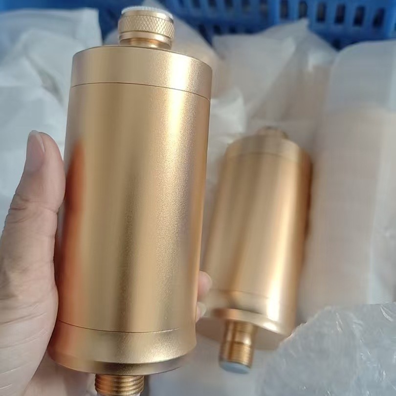 Todo el aluminio filtro de ducha dorado desmontable de reemplazo filtro de ducha multicapa purificación de ducha