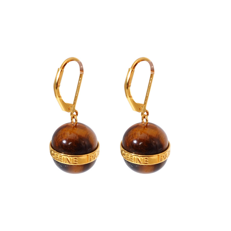 Collana con ciondolo in pietra occhio di tigre lunga stile retrò_voghion.com