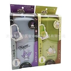 日本KUTSUWA三丽鸥联名款吸盘站立式大开口硅胶不倒翁文具笔袋