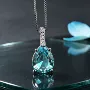 梨形水滴欧美925项链