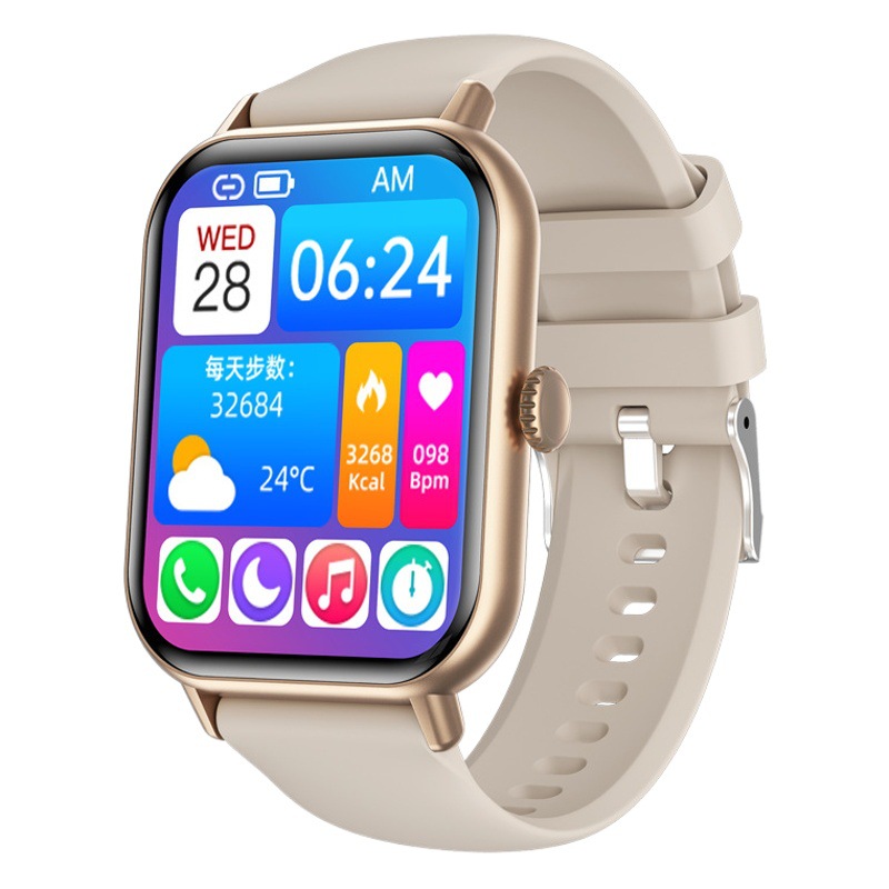 Nuevo reloj inteligente zw62 Pantalla Completa llamada Bluetooth Frecuencia Cardíaca oxígeno en la sangre monitoreo de la salud reloj deportivo transfronterizo