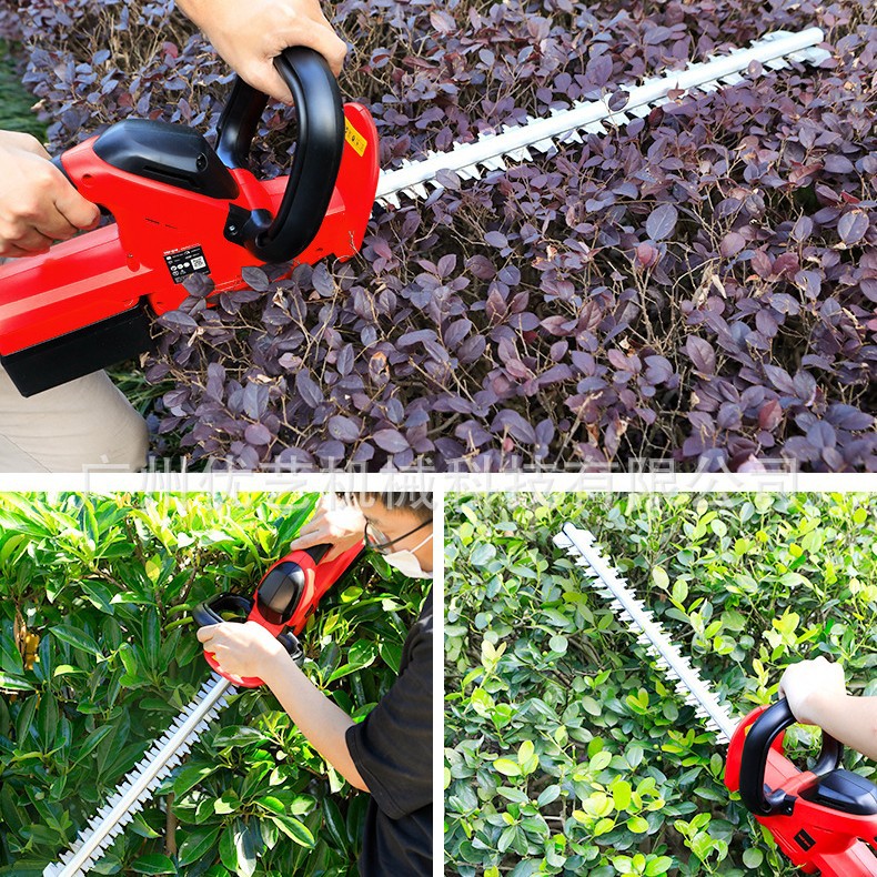 亚特YT7512双刃绿篱机修枝剪20V锂电池绿充电式园林绿化修剪机