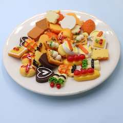 New Cherry Bread Cake Candied Haws DIY Cream Glue Simulation Food Toy Resin Accessories Handmade Patches