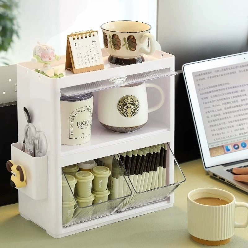 Держатель-органайзер для cup holder, большой вместимости для пакетиков чая, закуски, пыльностойкая столовая мебель, новый настольный водный стакан настенный держатель
