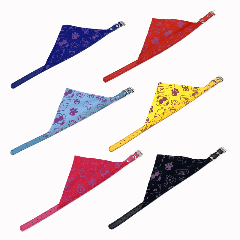 2025 nueva toalla de triángulo para mascotas collar de perro toalla de saliva para gatos Teddy Bo-Mei bufandas cuello