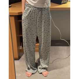 2025春夏季新款韩国东大门baby酱田园清新碎花松紧腰休闲裤