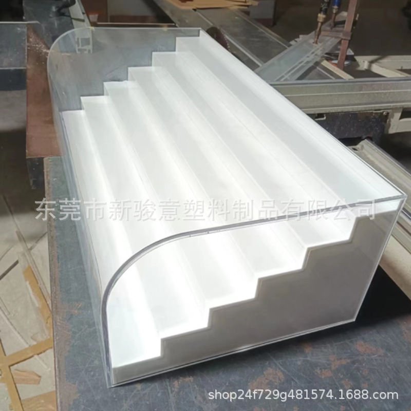 弧形亚克力热弯板折弯直角有机玻璃异型热弯透明亚克力弧形加工