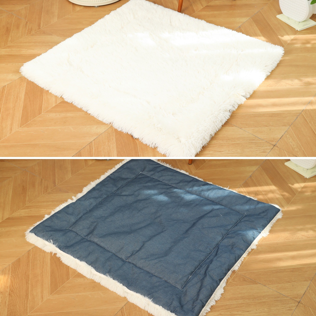 Almohadilla de jaula para perros de doble capa gruesa y lavable a máquina Almohadilla para perrera a prueba de humedad