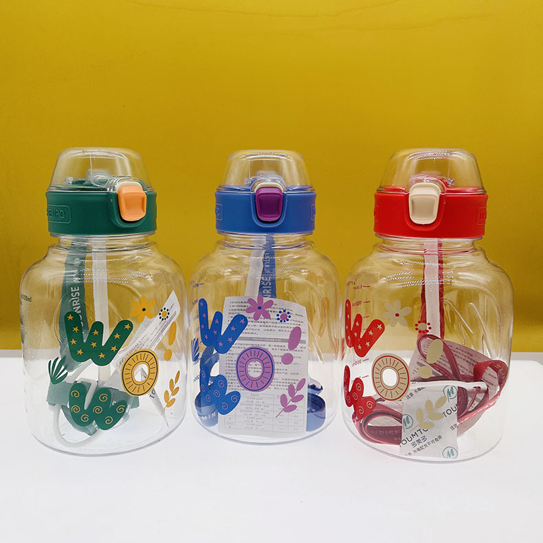 Duomedo 2009 celebridad de Internet gran vientre taza tonelada barril PC plástico estudiante paja taza 1390ml deportes al aire libre hervidor de agua