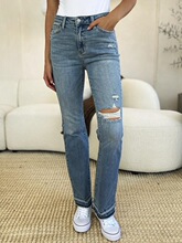 U 36815 High Waist Ripped Jeans �����ƶ�ţ�п� ŷ������羳