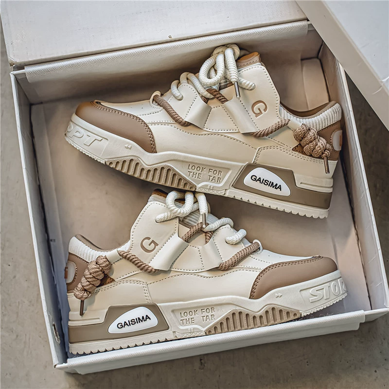 Мужские кроссовки новые, повседневные, модные, студенческие, на толстой подошве, спортивные, белые, легкие, универсальные, дышащие.